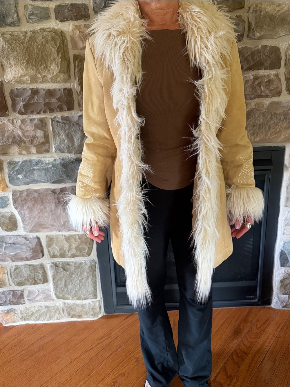 Mixit 100% Suede Penny Lane Coat - Picture 9 of 11